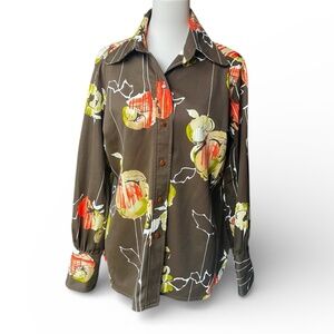 Vintage floral shirt L